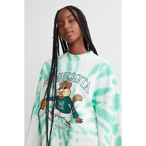 H&M Minnesota Oversized Sweatshirt Tie Dye